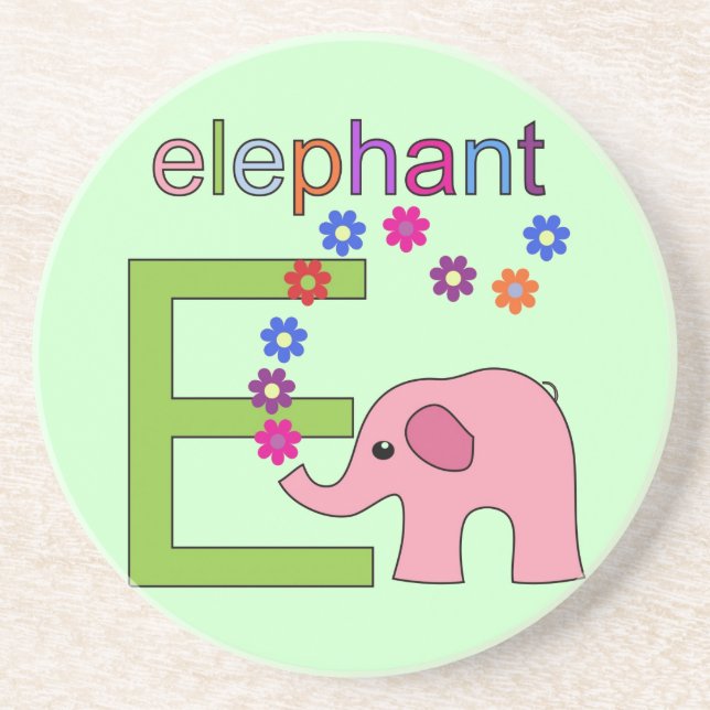 Porta-copos Elephant - Letra E (Frente)