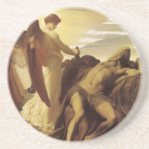 Porta-copos Elias no Deserto por Lord Frederic Leighton