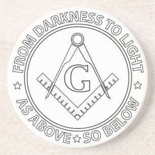 Porta-copos Emblema de maçonaria