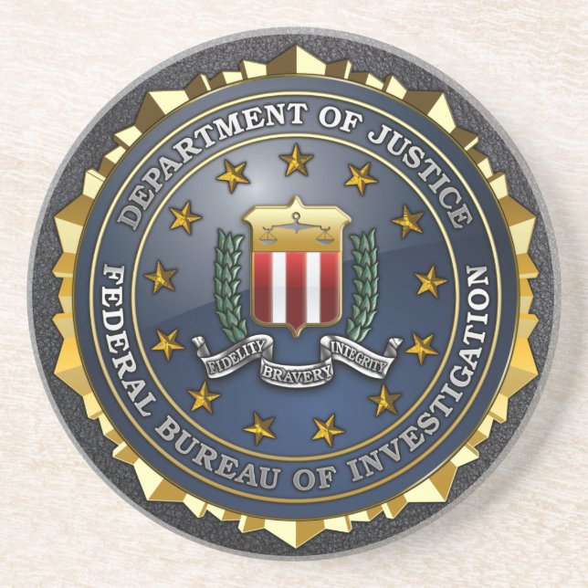 Porta-copos Emblema do FBI (Frente)