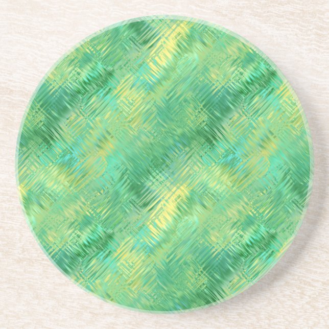 Porta-copos Emerald Green Glassy Texture (Frente)