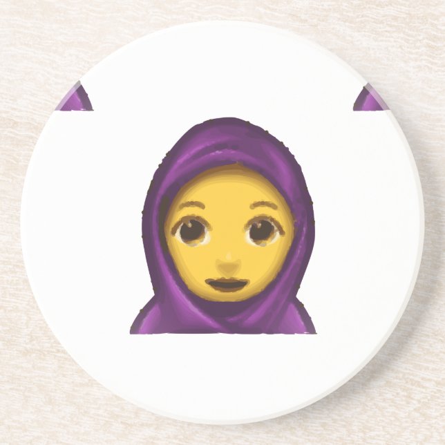 Porta-copos emoji hajib (Frente)