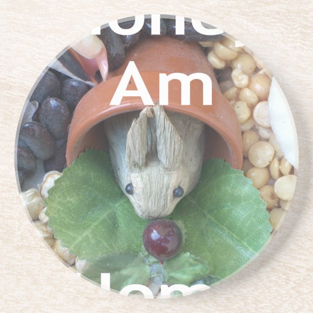 Porta-copos Encantamento de coelho bonito (Frente)