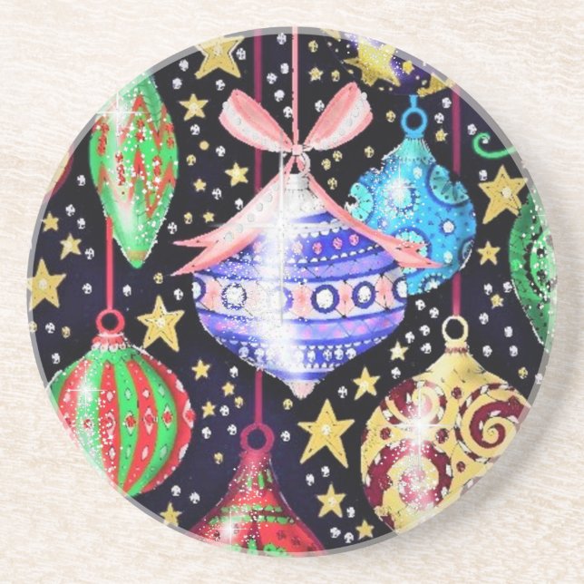 Porta-copos Enfeites de natal (Frente)