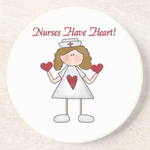 Porta-copos Enfermeiras têm camisas cardíacas e presentes