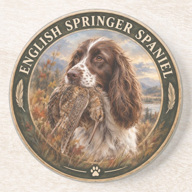 Porta-copos English Springer Spaniel  (Frente)
