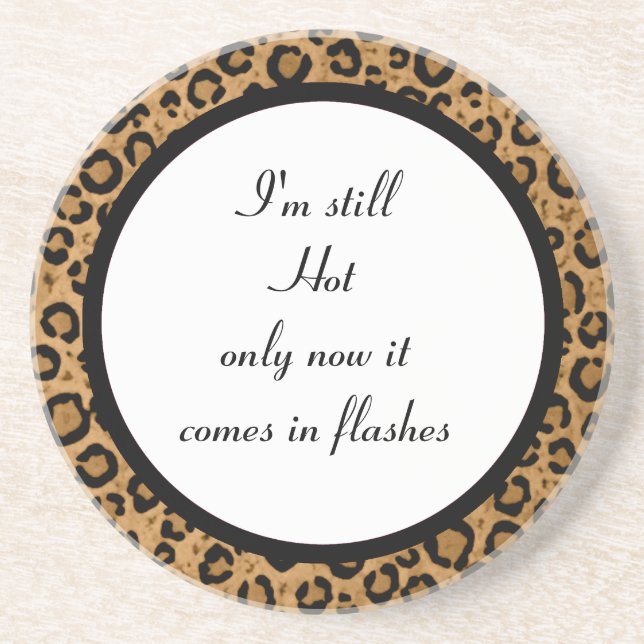 Porta copos engraçada do leopardo (Frente)