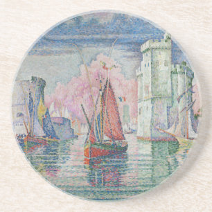 Porta-copos Entrada do Porto de La Rochelle, Paul Signac