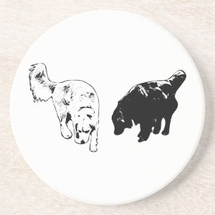 Porta-copos Enxofre da Mesa posterior — Retriever Duo