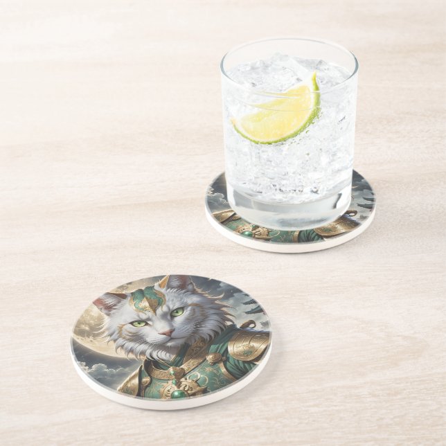 Porta-copos Epic Armored Cat Warrior (Lateral)