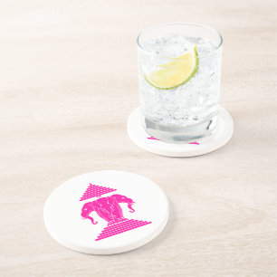 Porta-copos Erawan Rosa Três Elefante De Cabeça Lao / Bandeira