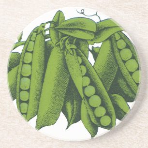 Porta-copos Ervilhas Frescas Vintage, Alimentos, Legumes Saudá