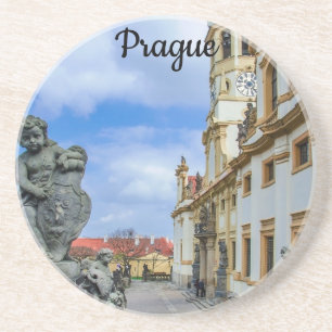 Porta-copos Escadas com anjos de pedra na igreja de Loreto Pra