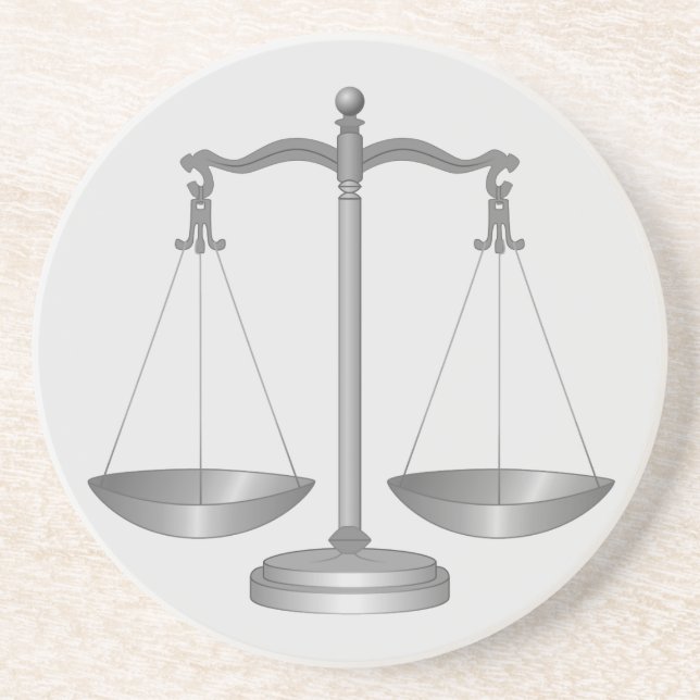 Porta-copos Escalas de Justiça (Frente)