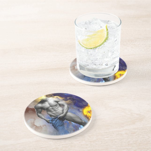 Porta-copos Escorregadio muscular do SlipperyJoe (Lateral)