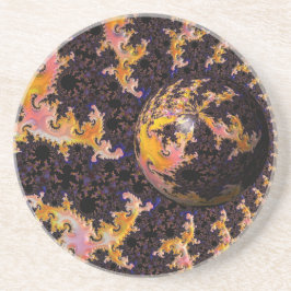 Porta-copos Esfera de Tempestade de Fogo Fractal