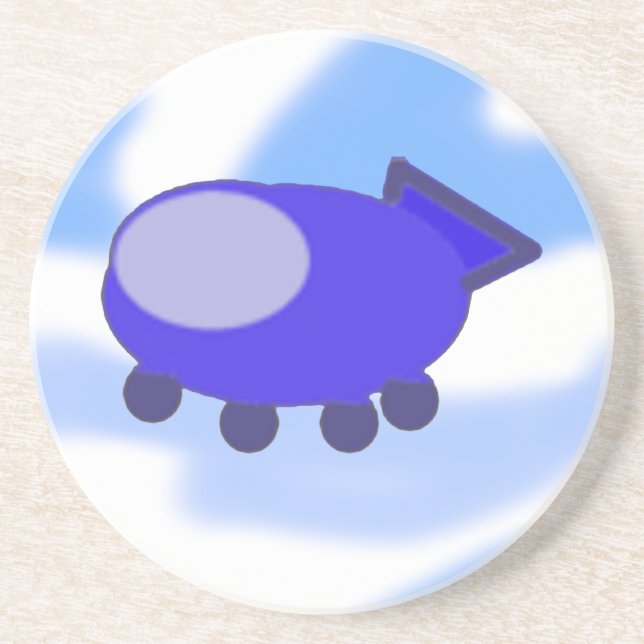 Porta-copos Espaçador Azul Voador (Frente)