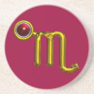 Porta-copos ESPROPIO ZODIÁTICO ANIVERSÁRIO JOIA, Dourada Gra