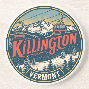 Porta-copos Estância de esqui KILLINGTON Vermont montanhas vin