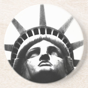 Porta-copos Estátua Negra e Branca da Liberdade