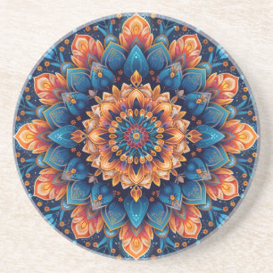 Porta-copos Estilo de Arte Digital de Flor de Mandala-23907.