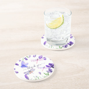 Porta-copos Estilo de Boho do Chique Dragonfly de Lavanda Pers