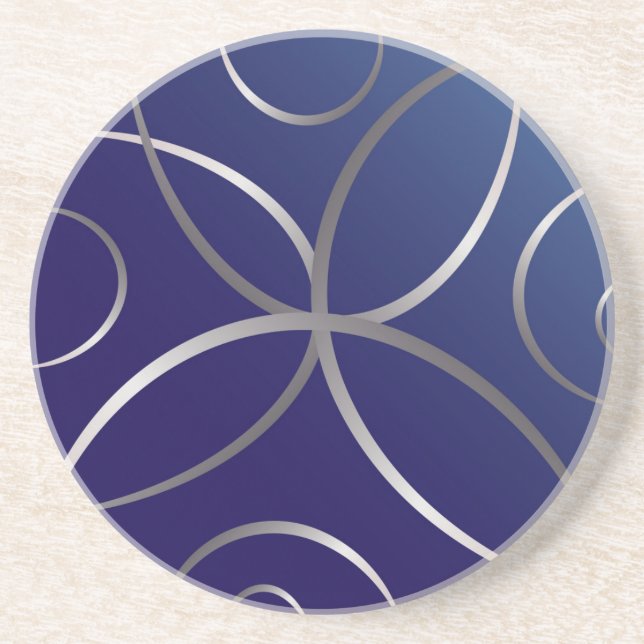 Porta-copos Estradas prateadas (Frente)