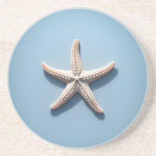 Porta-copos Estrela-do-mar Exótica com Fundo Azul