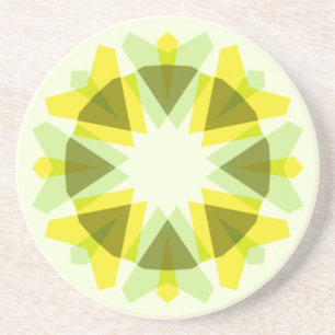 Porta-copos Estrela Verde Amarelo Brilhante Dopamina Decoração