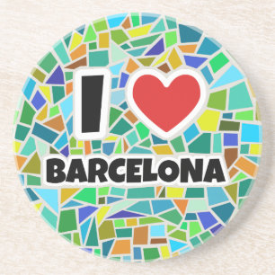 Porta-copos Eu amo Barcelona