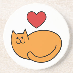 Porta-copos Eu amo gatos