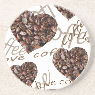 Porta-copos "Eu amo o café! "