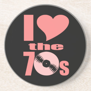 Porta-copos Eu amo os anos 70