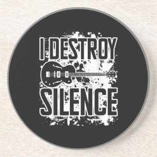 Porta-copos Eu Destruo Silence Bass Player Engraçado Música De