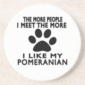 Porta-copos Eu gosto de meu Pomeranian.