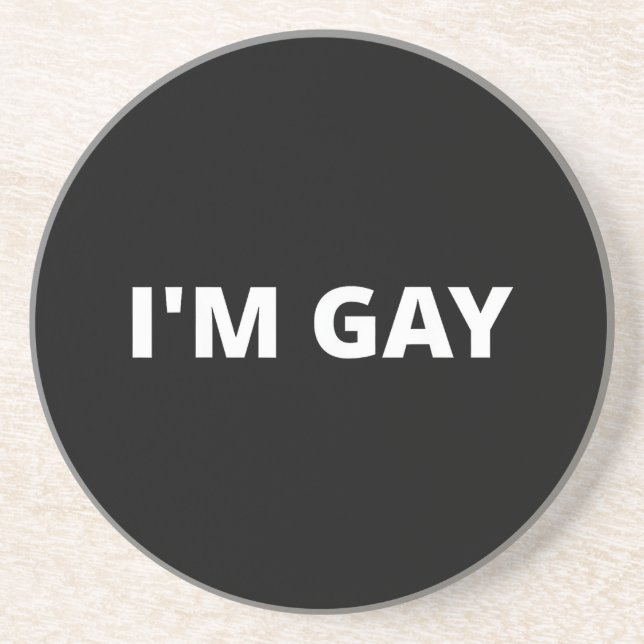 Porta-copos Eu sou gay (Frente)