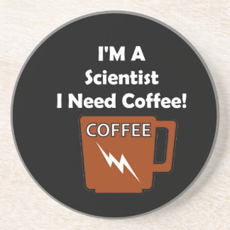 Porta-copos Eu sou um cientista, mim preciso o café!