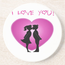 Porta-copos Eu Te Amo