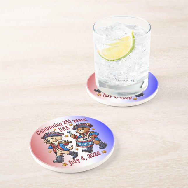 Porta-copos EUA 250º Aniversário de Souvenir - Patriótico (Lateral)