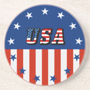 Porta-copos EUA - Bandeira Americana Stars Circle Bepra