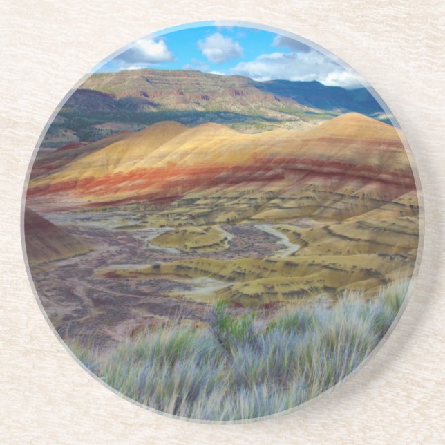 Porta-copos EUA, Oregon. Paisagem dos Painted Hills (Frente)