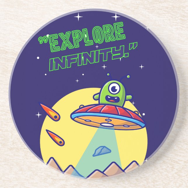 Porta-copos Explorar o infinito (Frente)
