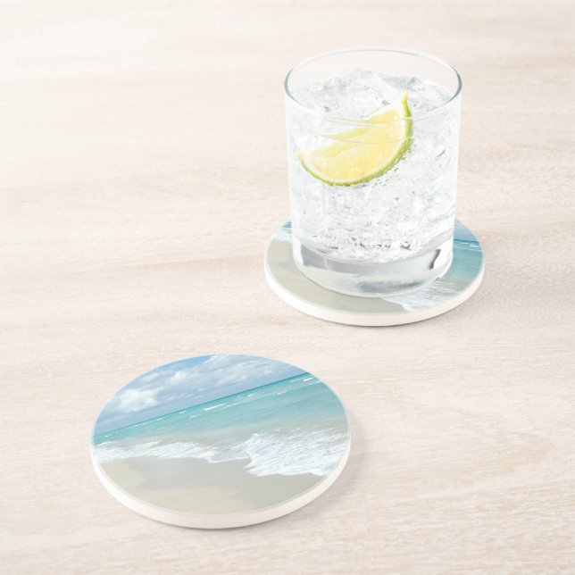 Porta-copos Extreme Relaxe Praia Vista White Sand (Lateral)