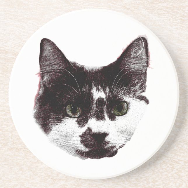 Porta-copos Eyes on Your Drink | Cat Face (Frente)