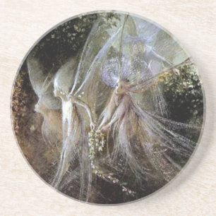 Porta-copos Fadas que olham na borda da floresta