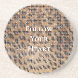 Porta-copos Faísca de Impressão de Animais Castanhos Leopardo
