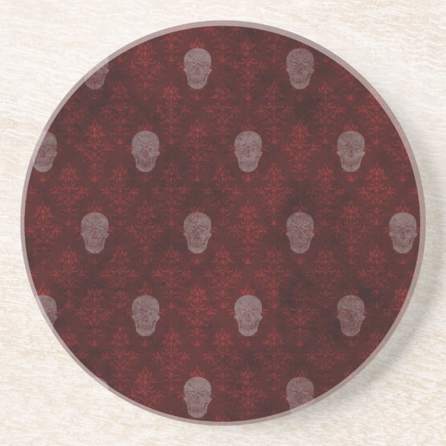 Porta-copos Falln Victorian Skulls Red (Frente)