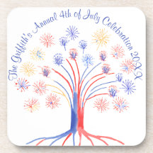 Porta copos - Família 4 de julho Celebração