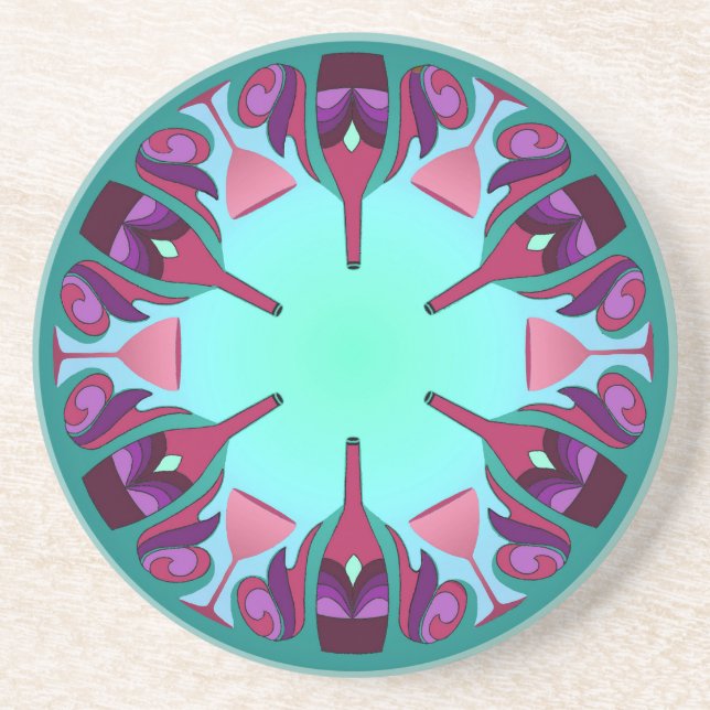 Porta-copos Fantasia do vinho (Frente)