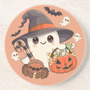 Porta-copos Fantasma de Halloween Fofo no Estilo Kawaii